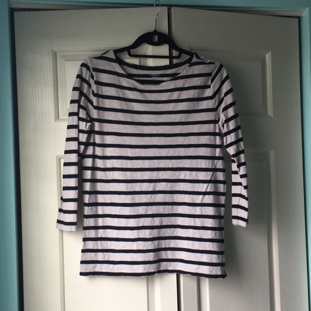 Taupe and Black Striped shirt
